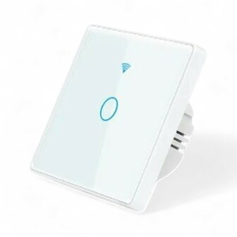 Smart WiFi Touch Lichtschakelaar Wit 1-knop