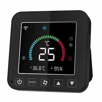 Wifi Draadloze Bediening voor Warmtepomp of Airco installatie (zwart)