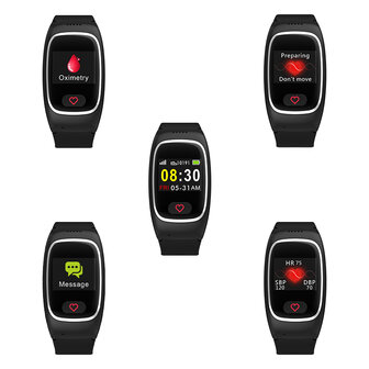 SOS Horloge LCD display met 2-weg communicatie en hartslagmeter (GPS optie)