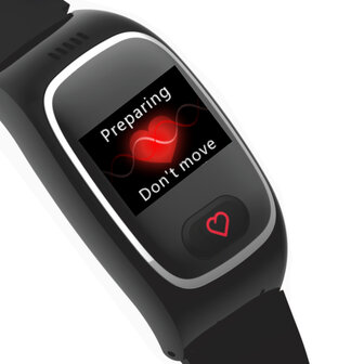 SOS Horloge LCD display met 2-weg communicatie en hartslagmeter (GPS optie)