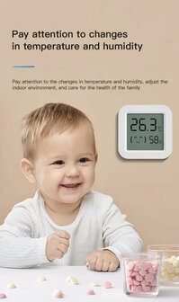 Luchtvochtigheid en Hygrometer met klein display