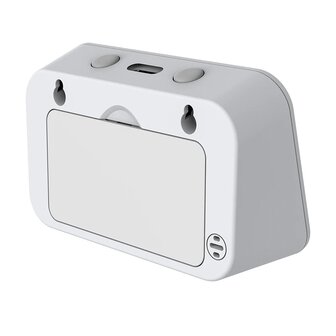 Wifi Slimme Wekker Klok Met Temperatuur, Lumen (lichtopbrengst) En Vochtigheid Sensor