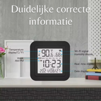 Wifi Draadloze Slimme Temperatuur en Hygrometer + IR Universele afstandsbediening