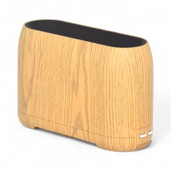 Luchtbevochtiger en Aromatherapie + Speakerfunctie 400ml Houtlook Licht