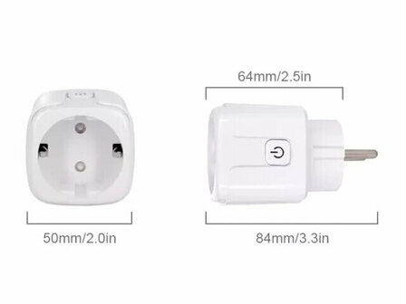 Slimme Stekker 220v 16amp met energiemonitor