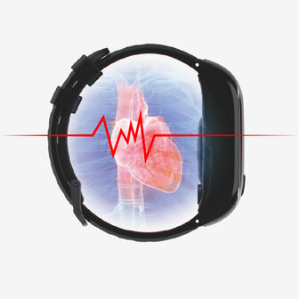 SOS Watch LCD display with 2-way communication and heart rate monitor (GPS option)
