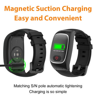 SOS Watch LCD display with 2-way communication and heart rate monitor (GPS option)