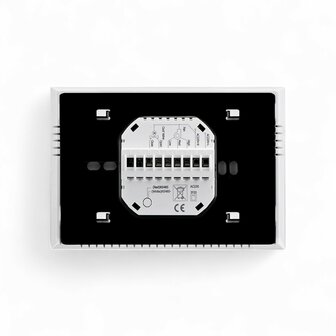 WLAN-Einbauthermostat mit Touchscreen f&uuml;r Elektroheizung (schwarz)