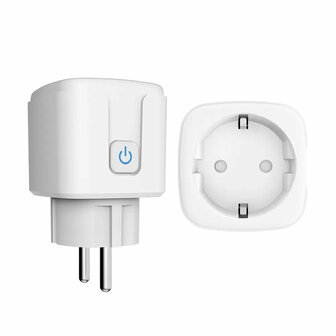 3-PACK | Slimme Stekkers 16A | WiFi &amp; Bluetooth | Energiemeter | Werkt met app