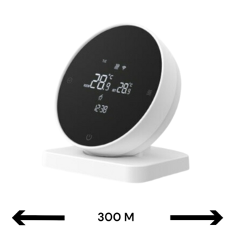 Wifi Draadloze Thermostaat met Touchscreen voor C.V. Installatie (zwart/wit)