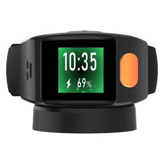 SOS Horloge 2-knops met 2-weg communicatie en hartslagmeter GPS + ladingdock