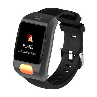 SOS Horloge 2-knops met 2-weg communicatie en hartslagmeter GPS + ladingdock