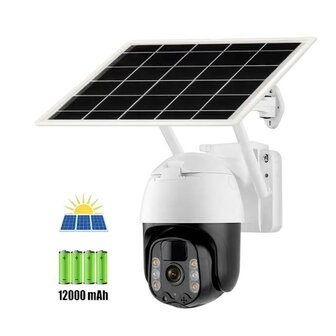 Wifi Beveiligings Camera + Zonnepaneel met beugel geschikt voor buiten