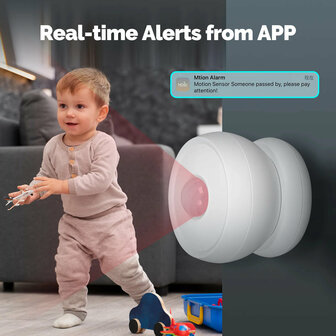 Zigbee Slimme bewegingssensor  8 Meter met magneet voet (inclusief gateway)