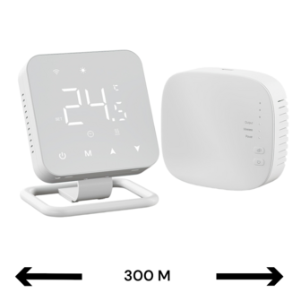 Wifi Draadloze Thermostaat met Tiptoetsen voor C.V. Installatie (wit)