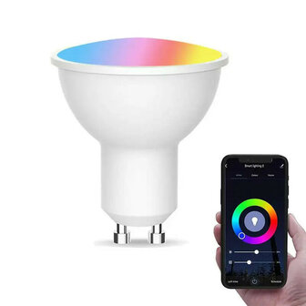 Projecteur intelligent WiFi GU10 4,7 W RGB + CCT