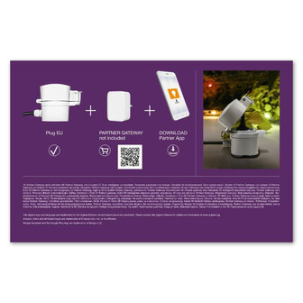 Tussenstekker voor buitengebruik met Zigbee systeem en maximaal 3500 watt vermogen compatible met Philips Hue wit kunststof