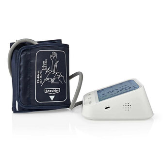 Bloeddrukmeter voor bovenarm met Bluetooth LCD display en onregelmatige hartslag detectie