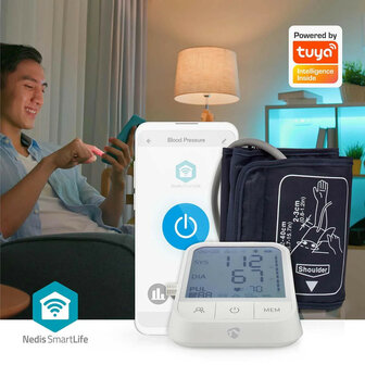 Bloeddrukmeter voor bovenarm met Bluetooth LCD display en onregelmatige hartslag detectie
