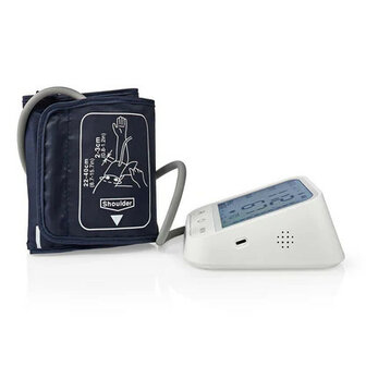 Bloeddrukmeter voor bovenarm met Bluetooth LCD display en onregelmatige hartslag detectie