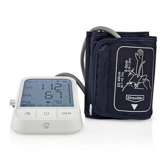Bloeddrukmeter voor bovenarm met Bluetooth LCD display en onregelmatige hartslag detectie