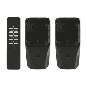 Slimme tussenstekker voor tuinset met spatwaterdichte schakelaars tot 2500 watt geschikt voor vijverpomp en buitenverlichting