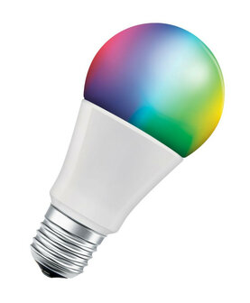 Slimme WiFi kleur lamp 3 pack voor E27 fitting met traploos dimbaar licht en kunststof behuizing wit