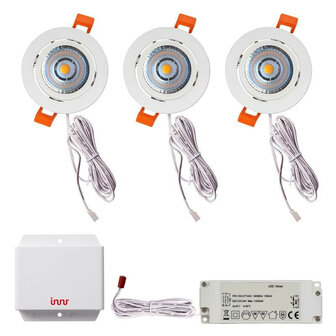 Inbouwspots voor plafond met leddriver warm wit licht compatibel met Philips Hue systeem