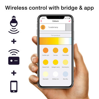 Ledspot voor binnenverlichting met Zigbee systeem en instelbare lichtkleur tunable white met GU10 fitting en dimfunctie