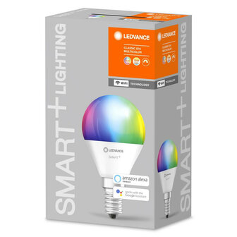 Slimme wifi lamp bol voor binnenverlichting met kleine E14 fitting kleurinstelling en app bediening
