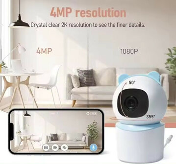 4MP Camera for Optimal Safety for your baby
