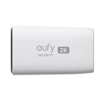 Buitencamera voor bewaking met 2K beeld en ingebouwd zonnepaneel wit IP67 waterdicht