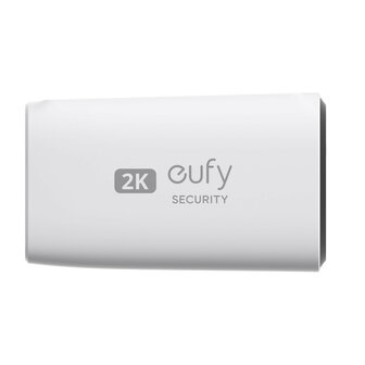 Buitencamera voor bewaking met 2K beeld en ingebouwd zonnepaneel wit IP67 waterdicht