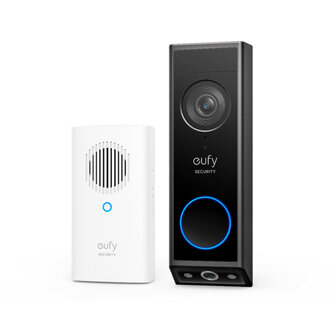 Deurbel voor voordeur met dual camera chime lokaal geheugen nachtzicht batterij of bedrading IP65 stof en waterdicht