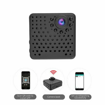 WiFi camera voor huis tuin en kantoor met 1080P HD beeld en magnetische bevestiging