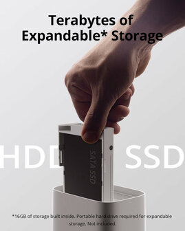 Basisstation voor Eufy camera systeem met 16GB opslag uitbreidbaar tot 16TB en gezichtsherkenning
