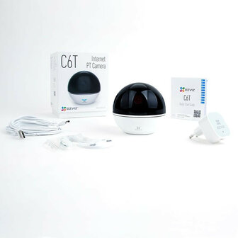 Smart camera voor huis en kantoor met privacy modus en tweeweg audio van Ezviz C6T