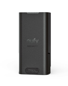 Oplaadbare batterypack voor Eufy Deurbel Dual Camera E340 met USB laadkabel zwart plastic en Wi Fi 24GHz voor continue stroomvoorziening
