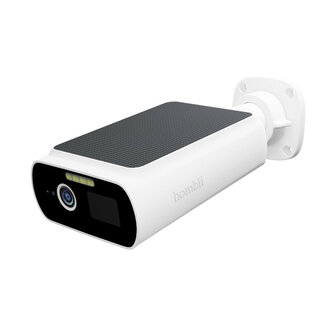 Camera voor buiten met zonnepaneel wifi 24 ghz schijnwerper sirene en 2K kleurbeeldsensor