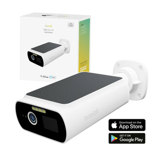 Camera voor buiten met zonnepaneel wifi 24 ghz schijnwerper sirene en 2K kleurbeeldsensor