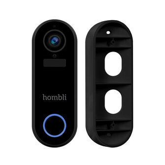 Slimme deurbel voor installatie met wifi batterij voeding en 2 megapixel camera met sd kaart opslag