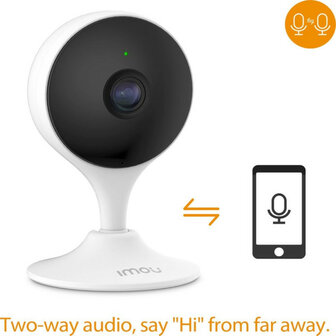 IP camera voor binnen met 2.4 GHz WiFi bewegings en geluidsdetectie en tweeweg spraakfunctie