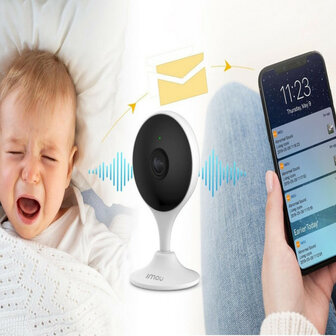 IP camera voor binnen met 2.4 GHz WiFi bewegings en geluidsdetectie en tweeweg spraakfunctie