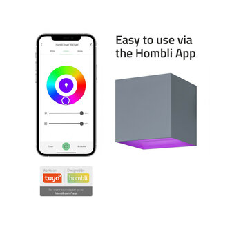 Outdoor wandverlichting voor buiten met Bluetooth bediening verstelbare lichtbundel