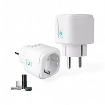 Slimme WiFi Stekker voor huishoudelijke apparaten met 16 ampere capaciteit en energiemetering