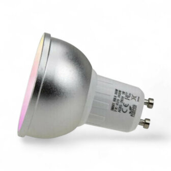Slimme WiFi spotlight GU10 voor verlichting met RGB en CCT dimbaar licht