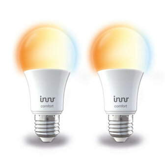 Ledlamp voor sfeerverlichting met Zigbee 3 0 grote E27 fitting dimbaar warm en koud licht wit kunststof