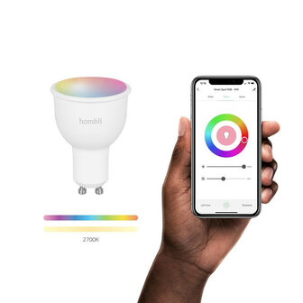 Smart Spot voor binnenverlichting met Wi Fi bediening en kleurinstelling GU10 fitting set van 2