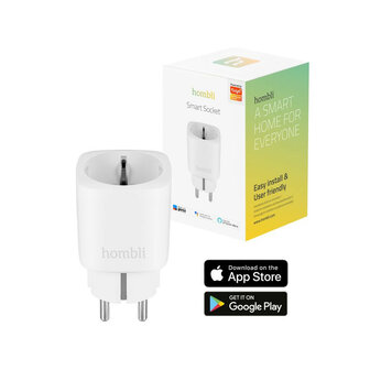 Smart tussenstekker voor binnen met wifi bediening en stroomverbruik meten