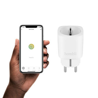 Smart tussenstekker voor binnen met wifi bediening en stroomverbruik meten